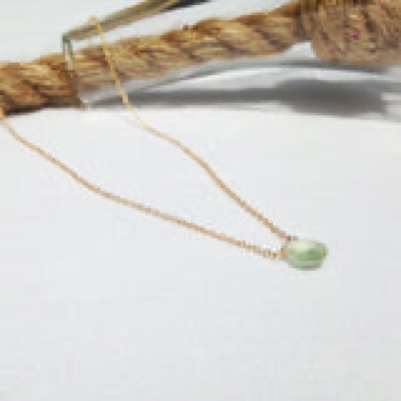 Lolabean Birthstone Peridot 17” Silver Necklace - Picture 2 of 7